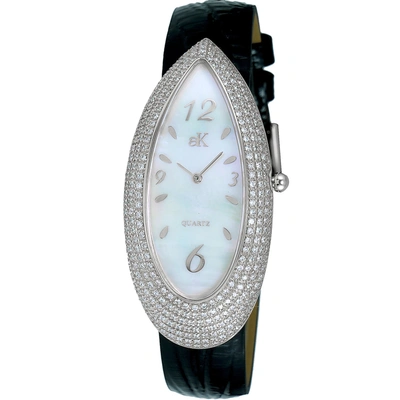 Adee Kaye Women's Pear Silver Dial Watch