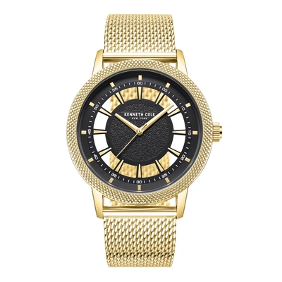 Kenneth Cole New York Men's 44mm Quartz Watch Kcwgg7002002 In Gold
