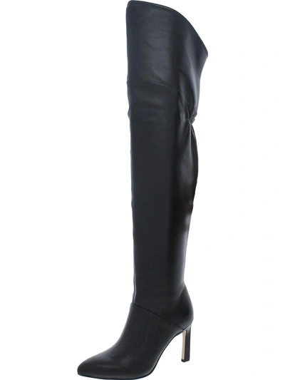 Sarto Franco Sarto Callie Womens Leather Pull On Over-the-knee Boots In Black