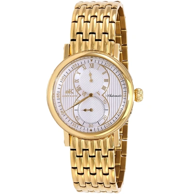 Adee Kaye Men's Mondo - G1 Silver Dial Watch In Gold Tone / White / Yellow