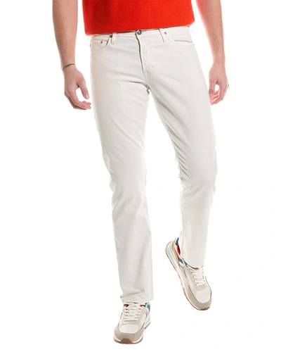 Ag Jeans The Graduate Sulfur Wind Swept Tailored Leg Jean In White