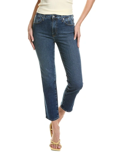 Ag Jeans Isabelle High-rise Straight Crop Jean In Blue