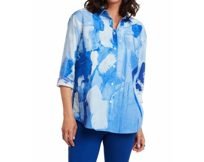 Claire Desjardins Button Up Blouse In Blue