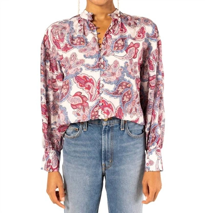 Magali Pascal Anita Shirt In Pristine Paisley Light In Multi