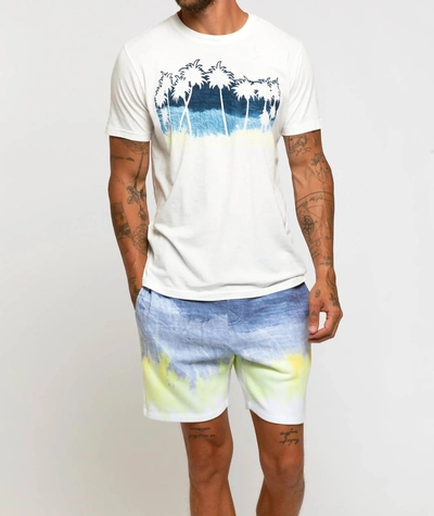 Sol Angeles Citron Palms Crew Tee In White