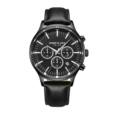 Kenneth Cole New York Men's 43mm Quartz Watch Kcwgf2271001 In Black