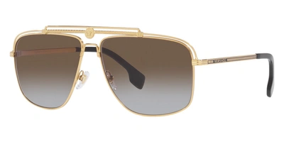 Versace Men's 61mm Gold Sunglasses Ve2242-100289-61