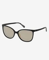 Kenneth Cole Square Ultem Sunglasses In Black