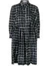 Peter Jensen Check Shirt Dress - Blue