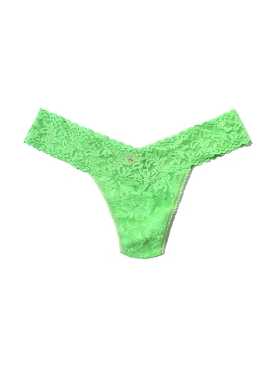 Hanky Panky Signature Lace Low Rise Thong In Green