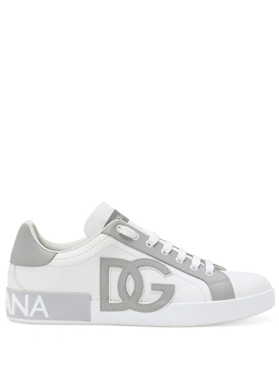 Dolce & Gabbana Sneakers In Silver