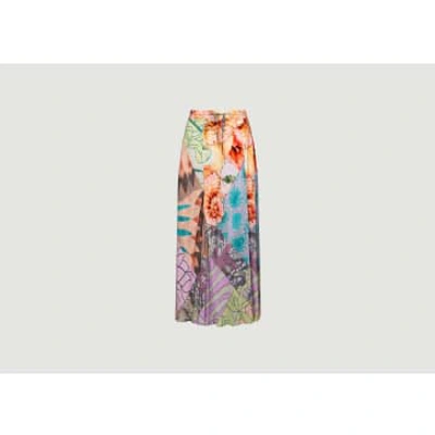 Mes Demoiselles Susanna Fancy Print Midi Skirt In Multi