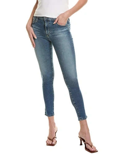 Ag Jeans The Farrah Spiritual High-rise Skinny Ankle Cut In Blue