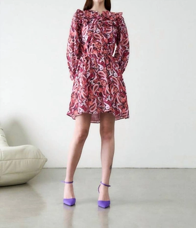 Magali Pascal Bernadette Dress In Painted Paisley In Multi