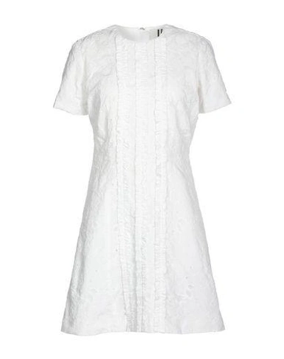 Topshop Unique Short Dress In White