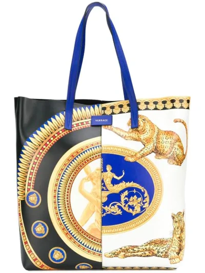 Versace Baroque Print Tote Bag - Black