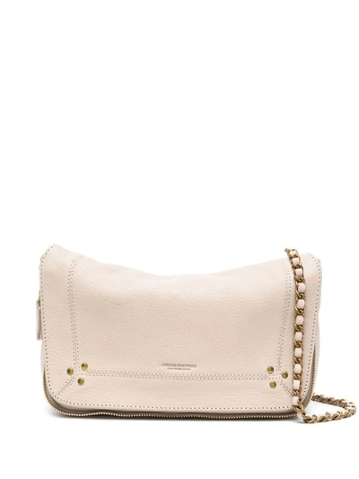 Jérôme Dreyfuss Logo-debossed Shoulder Bag In Light Beige