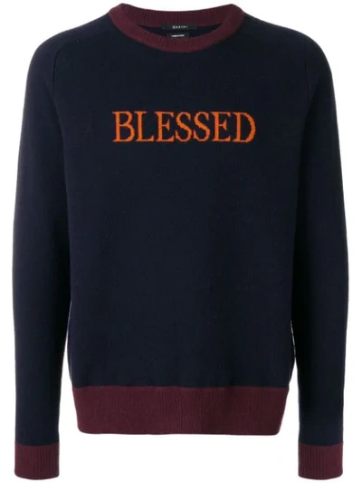 Qasimi Blessed Knit Jumper In Blue