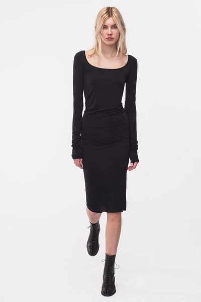 Rick Owens Lilies Slip Ls Dress In 42