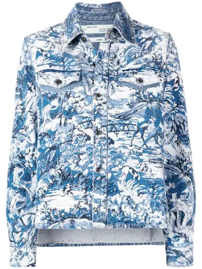 Off-white Tapestry Shirt In Blue