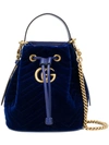 Gucci Logo Bucket Bag - Blue