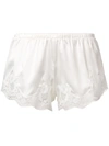 Dolce & Gabbana Lace Detail Lingerie Shorts In White