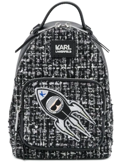 karl lagerfeld backpack mini Women's Maybelle | Black Made of 100% polyester NWT Karl Lagerfeld Paris Mini