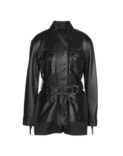 Alexander Wang Leather Jacket In Black