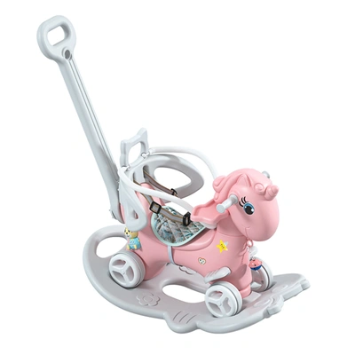 Simplie Fun Rocking Horse For Toddlers In Pink