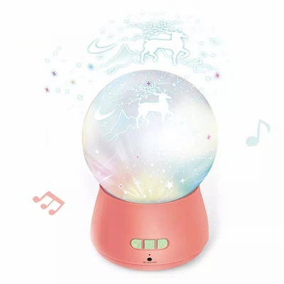 Simplie Fun Music Projection Night Light In Red