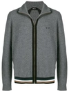 N°21 Zipped Cardigan In Grey