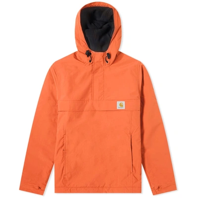 Carhartt Wip Nimbus Fleece Lined Pullover Jacket In Orange