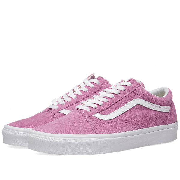 vans suede old skool pink
