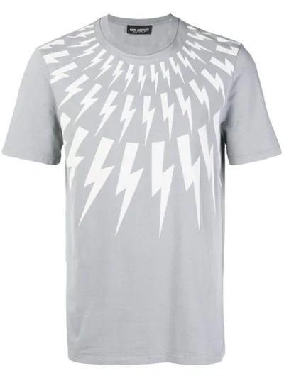 Neil Barrett Lightning Short-sleeve T-shirt - Grey