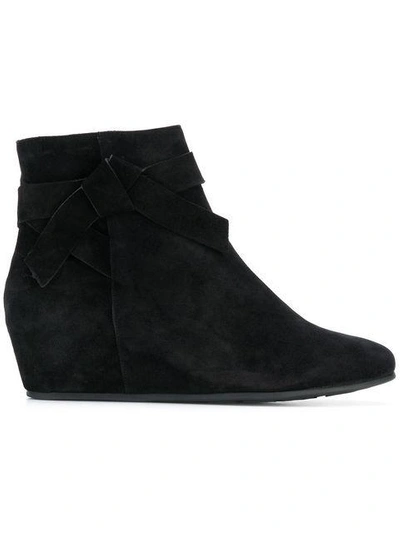 Hogl Wedged Ankle Boots In Black
