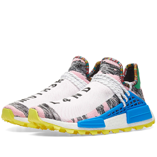 Adidas Consortium + Pharrell Williams Solarhu Nmd Primeknit Sneakers - Pink  In Multi | ModeSens