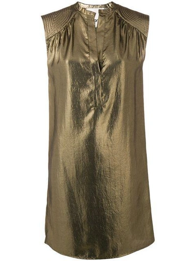 8pm Loose Fitted Dress - Metallic