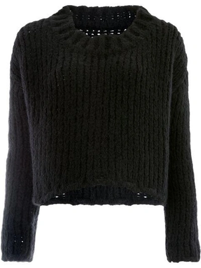 Uma Wang Round Neck Sweater - Black