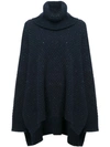 Adam Lippes Roll-neck Slouched Sweater - Navy