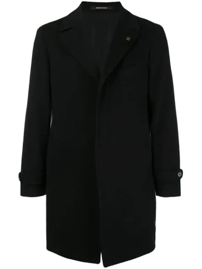 Tagliatore Double-breasted Coat In Black