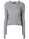 Federica Tosi Destroyed Sweater - Grey