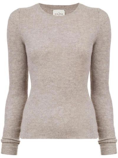 Le Kasha Long-sleeve Fitted Sweater - Brown
