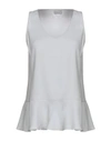 Brunello Cucinelli Tops In Grey