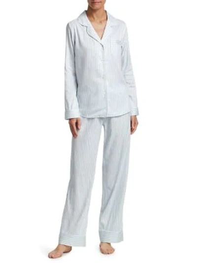 Cottonista Cotton Pajama Set In Blue