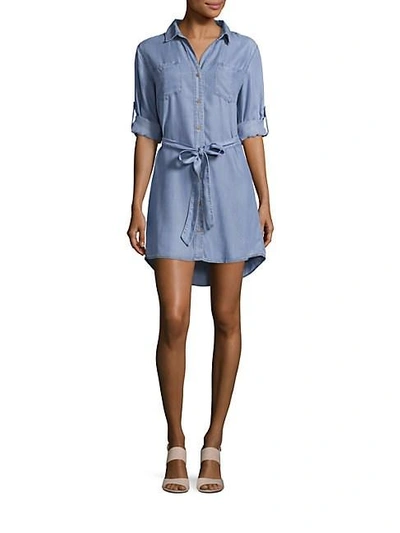 Saks Fifth Avenue Long Sleeve Shirt Dress In Malta