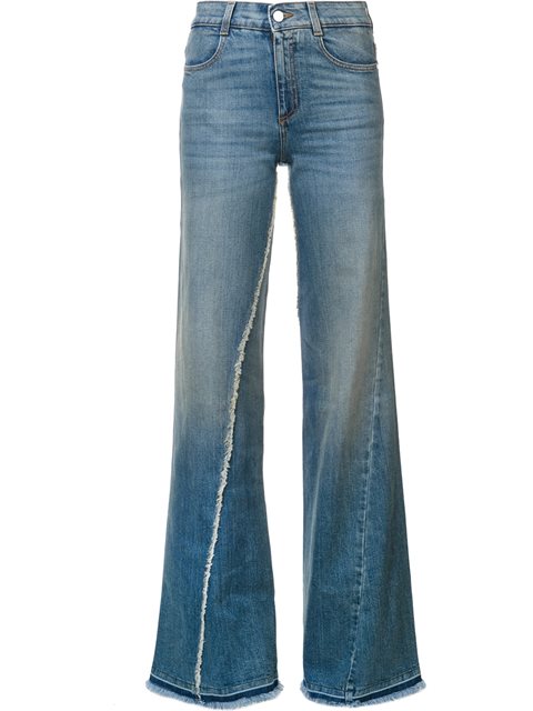 Stella Mccartney Flared Fringe Jeans | ModeSens