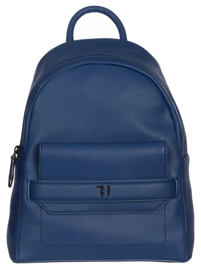 Trussardi Jeans Paprica Backpa K In Blu-navy