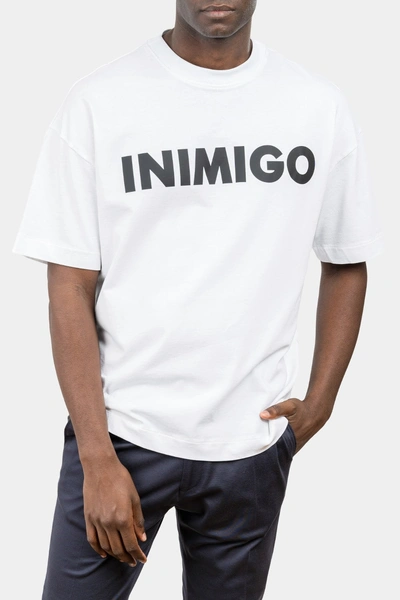 Inimigo Bold Oversized T-shirt In White