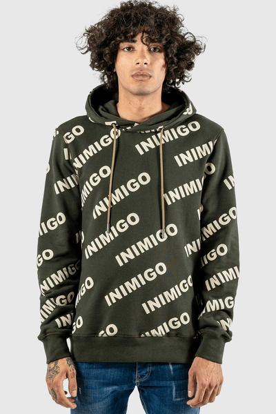 Inimigo All  Allover Hoodie In Green