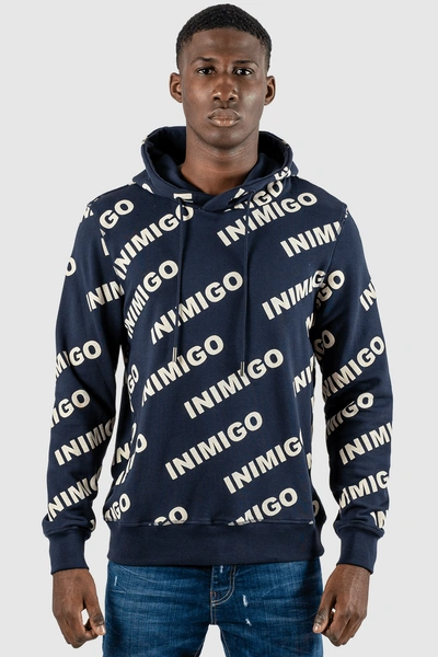 Inimigo All  Allover Hoodie In Blue